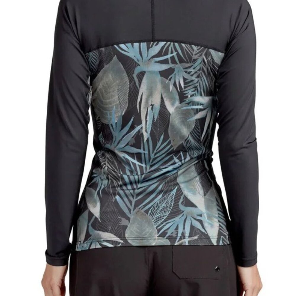 Dakine Womens HD Snug Fit Long Sleeve Rashguard Crew Surf Shirt Medium Nahele